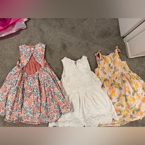 three summer dresses size 5T